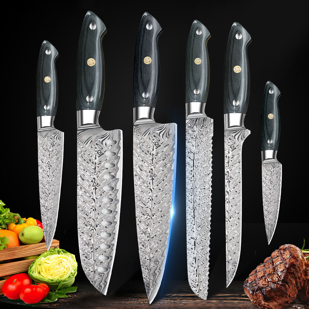 Dnifo Kitchen Utility Knife 5 Inch, Damascus Steel Kitchen Knives -Super  Sharp Ultimate All-Purpose Knife for Slicing, Mincing, Chopping - Non-stick